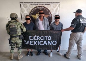 Operativo conjunto AMIC-DEFENSA rescata a dos persona y captura a tres sujetos; FGJES formula imputación para ellos