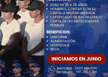 Anuncia Gobierno de Sonora convocatoria para Policía Preventivo