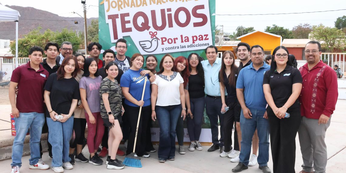 Encabeza doctora Karla Córdova González la Jornada Nacional de Tequios por la Paz y contra las Adicciones