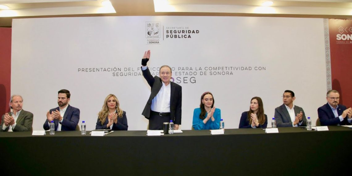 Gobernador Durazo coordina esfuerzos con empresariado para fortalecer seguridad; firman acuerdo Ficoseg