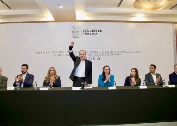 Gobernador Durazo coordina esfuerzos con empresariado para fortalecer seguridad; firman acuerdo Ficoseg