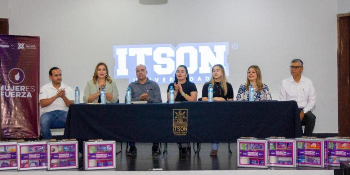 Gobierno de Sonora entrega botiquines de Bienestar Menstrual a ITSON Náinari