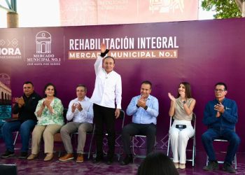 Rescate del Mercado Municipal es una realidad; Gobernador Durazo entrega instalaciones renovadas a locatarios