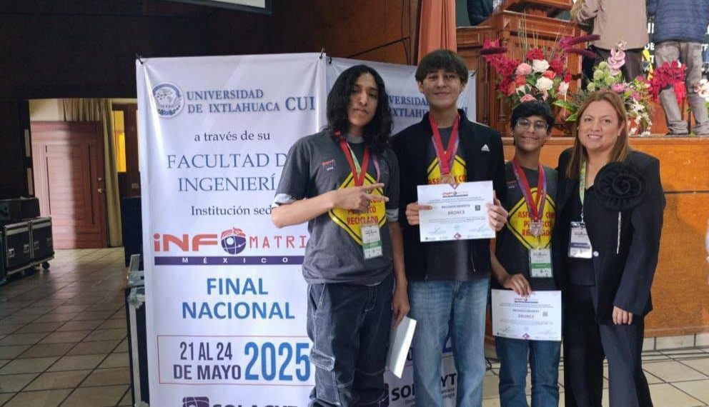 Ganan alumnado de Cobach Sonora bronce en Infomatrix México 2025