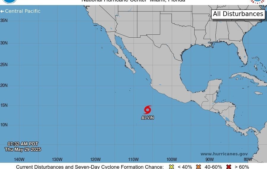 Gobierno de Sonora informa que el ciclón Alvin no afectará directamente al estado