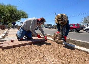 Avanza Gobierno de Hermosillo trabajos en parque lineal en el bulevar Lázaro Cárdenas