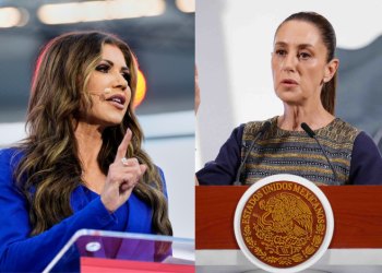 Kristi Noem acusa a Sheinbaum de “alentar” las protestas en LA