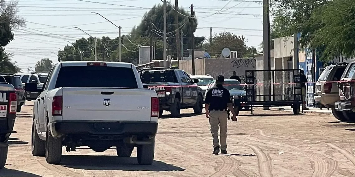 Hombre pierde la vida tras ataque armado en yunke de San Luis Río Colorado