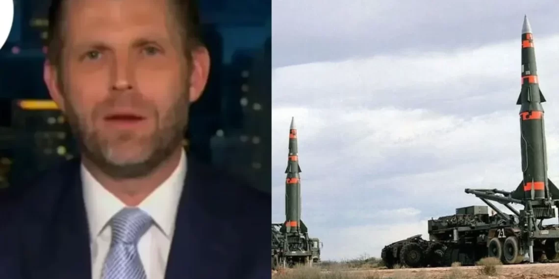 Eric Trump asegura que si México lanzara cohetes a EU ‘sería decapitado en cuatro segundos’