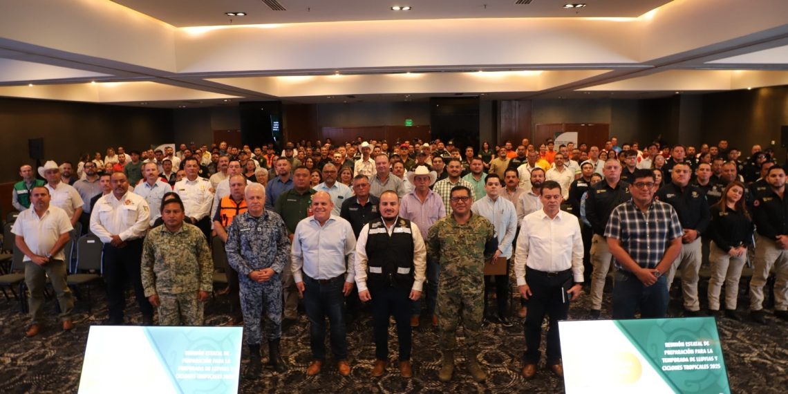 Gobierno de Sonora realiza Reunión Estatal de Preparación para la Temporada de Lluvias y Ciclones Tropicales 2025