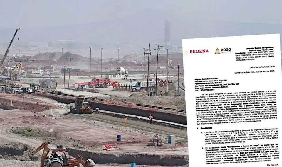 Compró Sedena diésel robado para construir AIFA