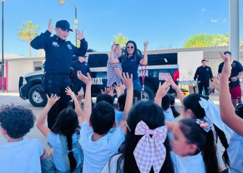 Impulsa Gobierno de Sonora proximidad policial con la niñez y juventud de Caborca y General Plutarco Elías Calles