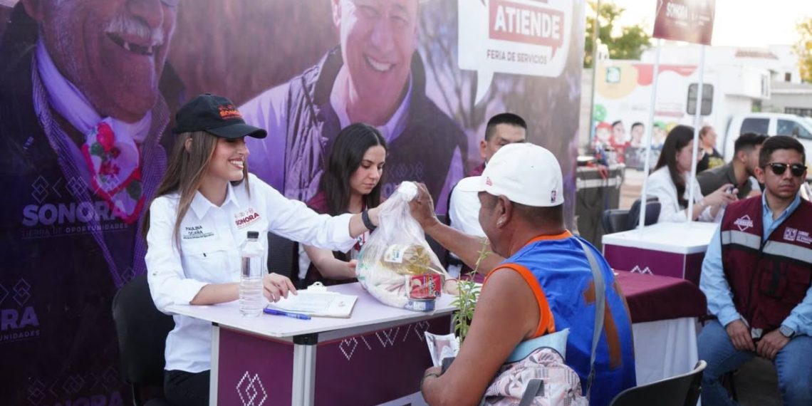 Gobernador Durazo cumple a familias de la colonia Arcoiris con feria de servicios gratuitos “Sonora Atiende”