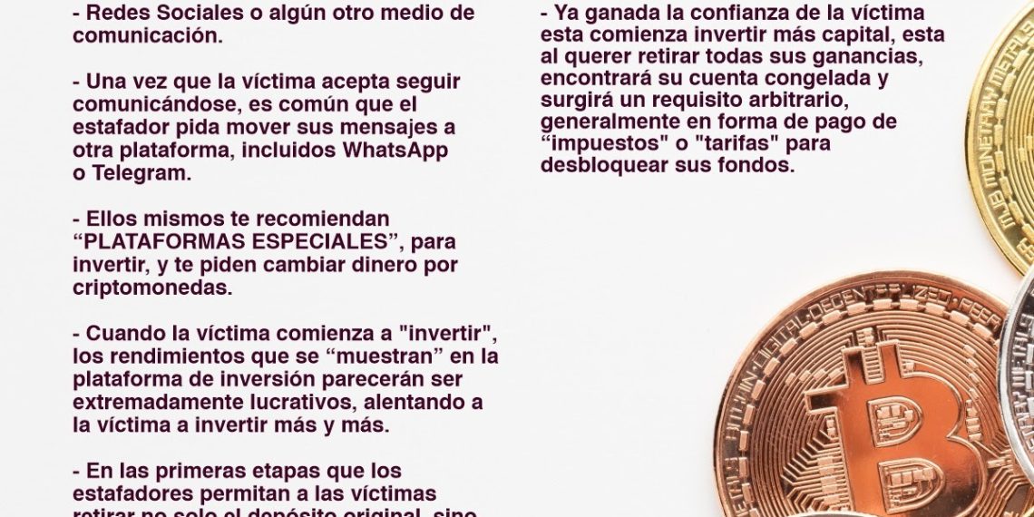 Gobierno de Sonora previene por nueva modalidad de fraude en plataformas de inversión en criptomonedas