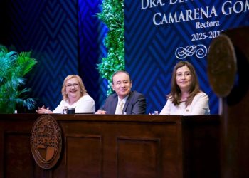 Gobernador Durazo reconoce a nueva rectora de Unison; refrenda compromiso con la transformación educativa