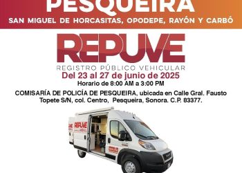 Lleva Gobierno de Sonora módulo itinerante de Repuve a Pesqueira