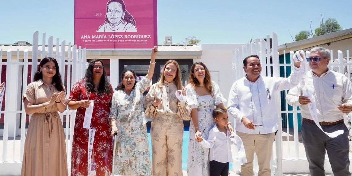Gobernador Durazo y presidenta de DIF Sonora, Rocío Chávez, benefician a adultos mayores con el primer centro de asistencia pública