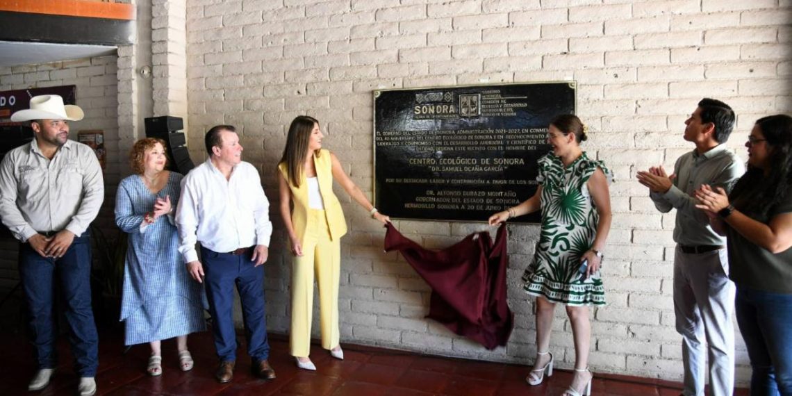 Honra Gobernador Durazo legado del Dr. Samuel Ocaña con nombramiento del Centro Ecológico