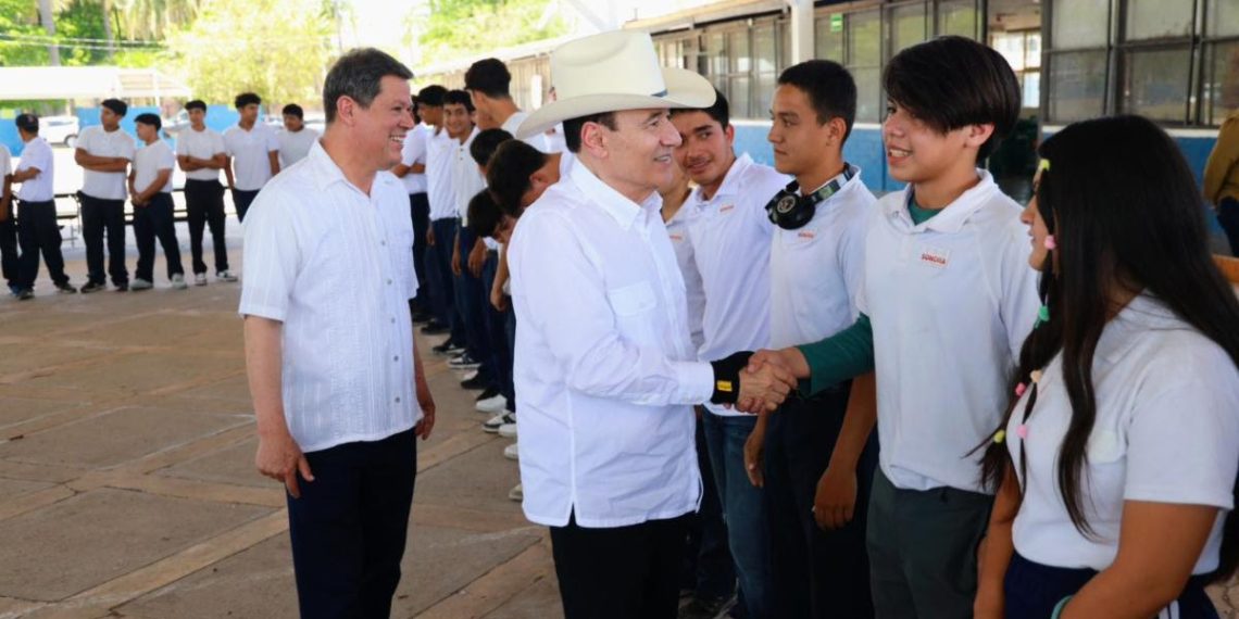 Gobernador Durazo impulsa mejoras en infraestructura del Instituto Kino para garantizar educación integral de niñas y niños