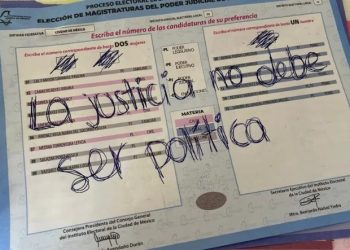 Fueron nulos 23% de los votos para renovar Corte
