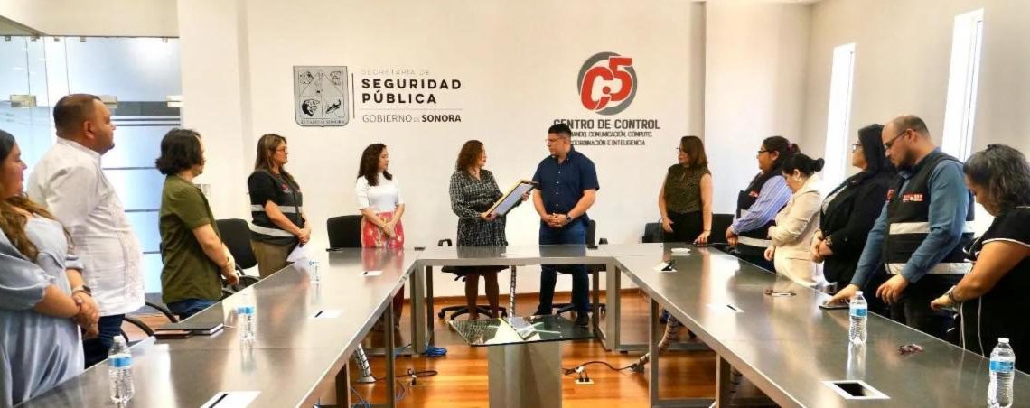 Gobierno de Sonora obtiene certificación por promover espacios libres de violencia en el C5I