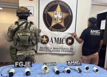 Aseguran cámaras de videovigilancia parásitas en operativo AMIC-DEFENSA en Cajeme