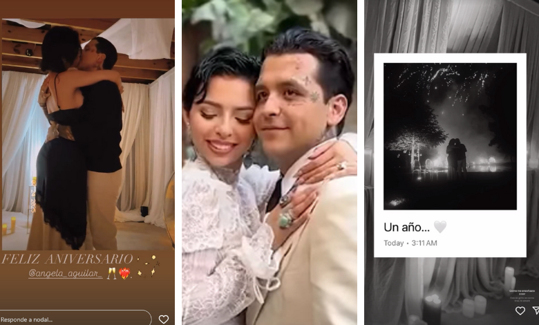 Ángela Aguilar y Christian Nodal celebran su primer aniversario con emotivo mensaje