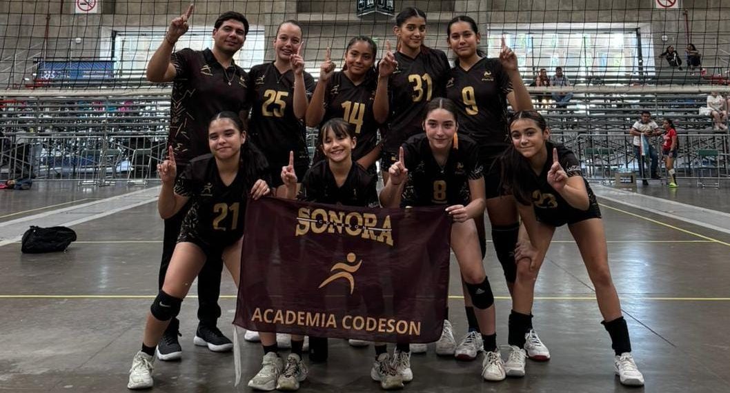 Sonora triunfa en torneo nacional de volibol