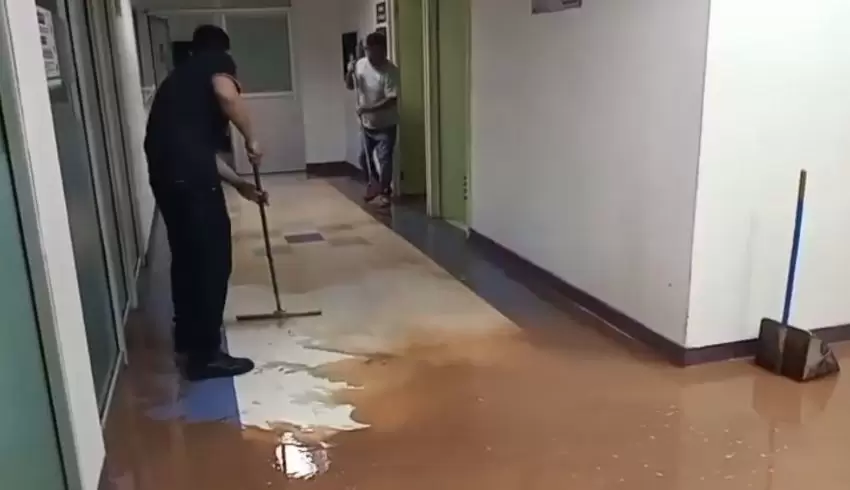 Tormenta inunda hospital del IMSS en Nogales; activan protocolos de emergencia