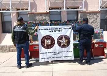 Aseguran 12 máquinas tragamonedas en operativo conjunto entre AMIC y Policía Municipal de Hermosillo