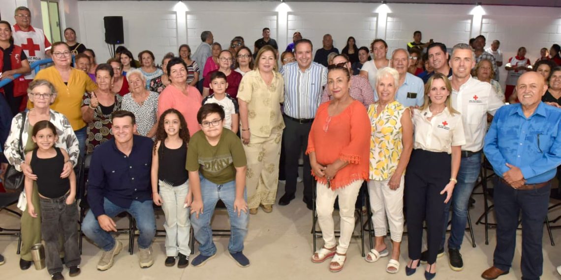 Entrega Toño Astiazarán rehabilitación de Cruz Roja base Sur con presupuesto CRECES.