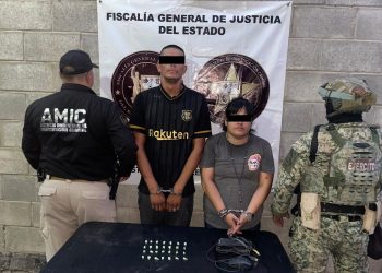 Detención de dos personas y aseguramiento de droga en operativo conjunto AMIC-DEFENSA en Hermosillo