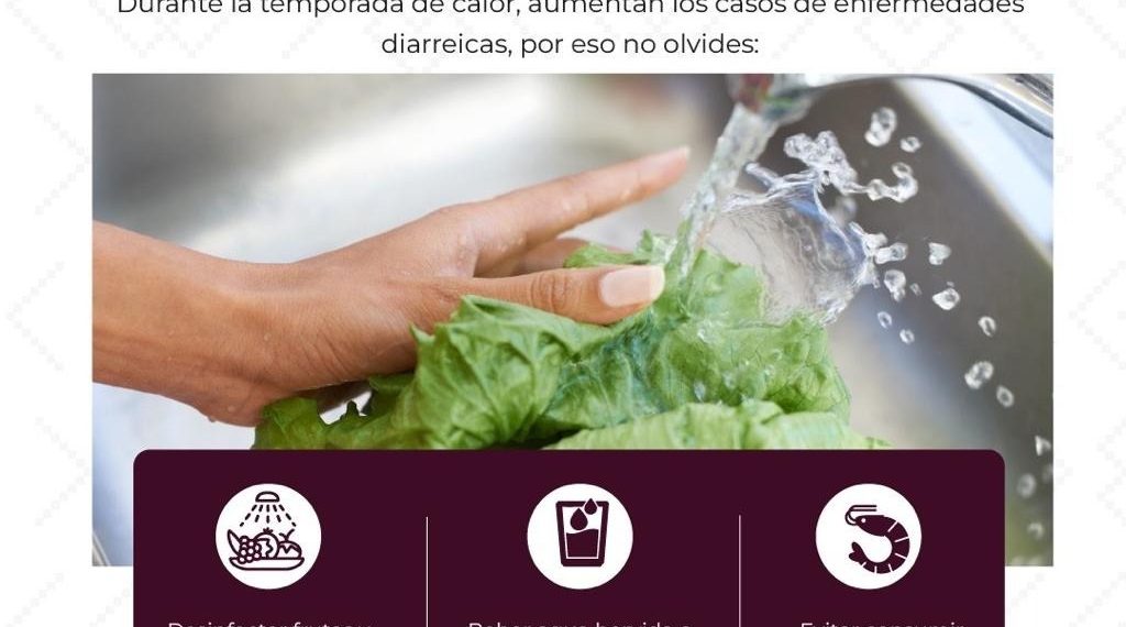 Recomienda Gobierno de Sonora reforzar cuidados para evitar enfermedades diarreicas durante el calor extremo