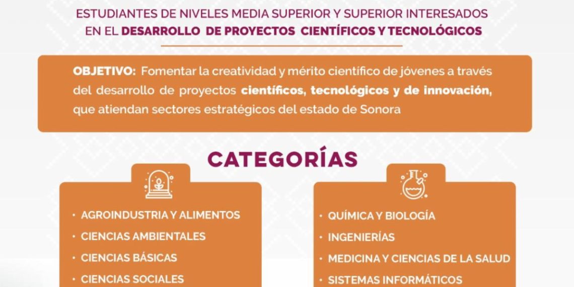 Gobierno de Sonora invita a participar en Expo Sonora de Ciencias, Tecnología y Humanidades