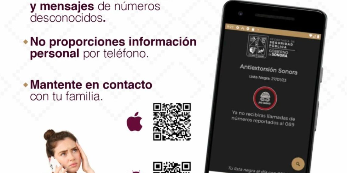 Comparte Gobierno de Sonora herramientas para prevenir la extorsión telefónica