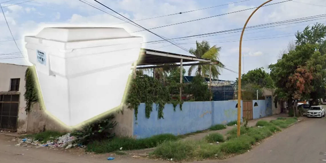 Dejan hielera con restos humanos en colonia Valle Verde en Obregón