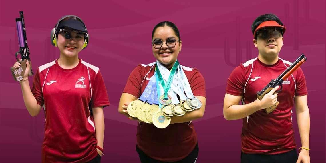 Terna de sonorenses de tiro buscará boletos a los JCC 2026