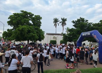 Gran participación en la “Rodada por la Paz” en Cajeme como parte del programa “Ponte Pila”