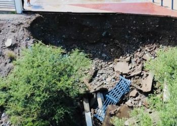 Mirador escénico de San Carlos sufre daños tras intensa lluvia
