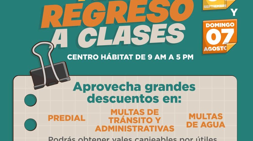 Ayuntamiento de Hermosillo invita a la Feria de Regreso a Clases en Miguel Alemán