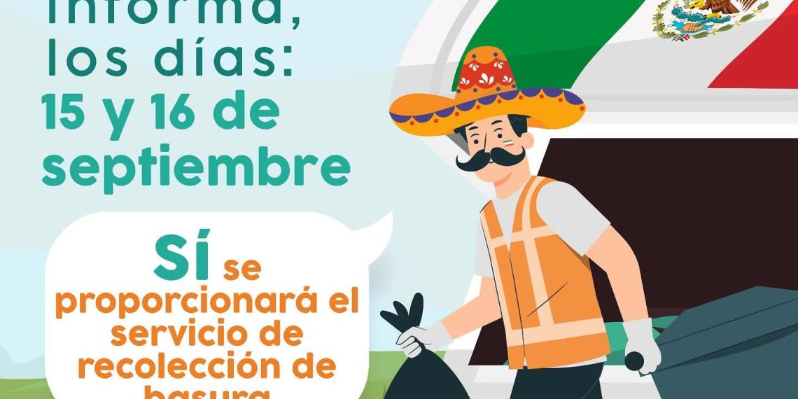 Servicios Públicos garantizará la recolección de basura durante las Fiestas Patrias