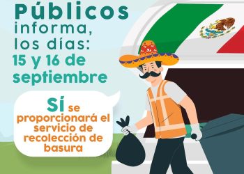 Servicios Públicos garantizará la recolección de basura durante las Fiestas Patrias