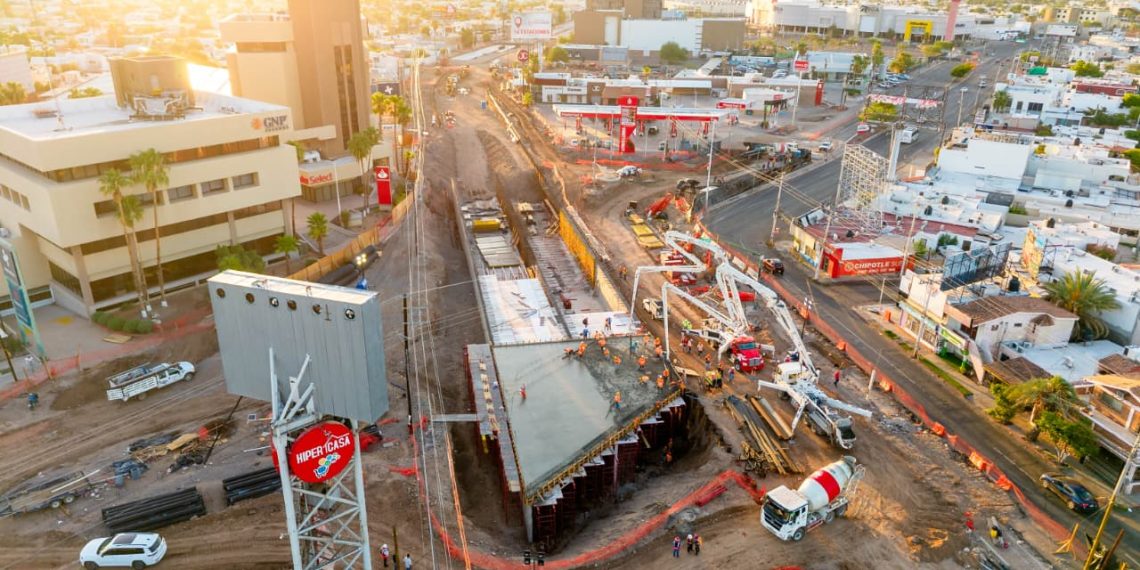 Histórica obra de paso a desnivel en Colosio y Solidaridad transformará la movilidad en Hermosillo