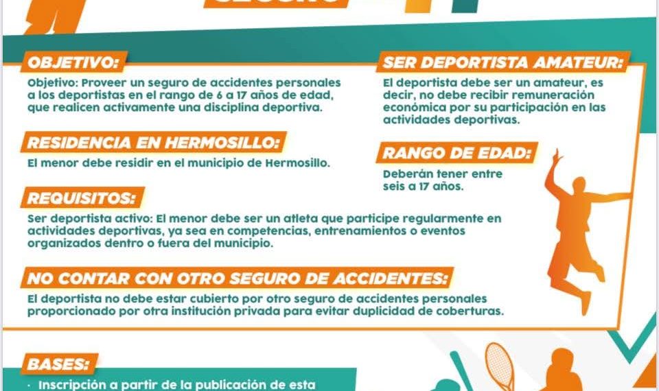 Continúa abierta la convocatoria de Jugando Seguro en La H para deportistas en Hermosillo