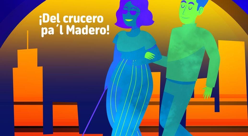 Invita comunidad ciega a “caminata a ciegas”