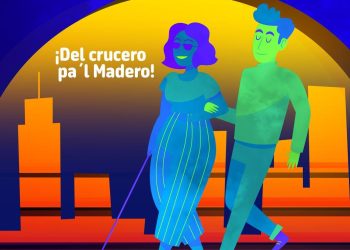 Invita comunidad ciega a “caminata a ciegas”