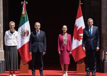 Sheinbaum recibe a Mark Carney, primer ministro de Canadá