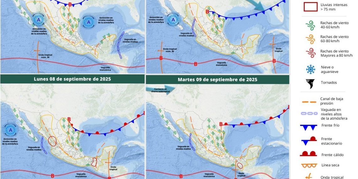 Pronóstico del Tiempo: Coordinación Estatal de Protección Civil