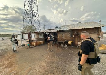 FGJES participa en operativo conjunto donde se aseguró hidrocarburo en Sonoyta