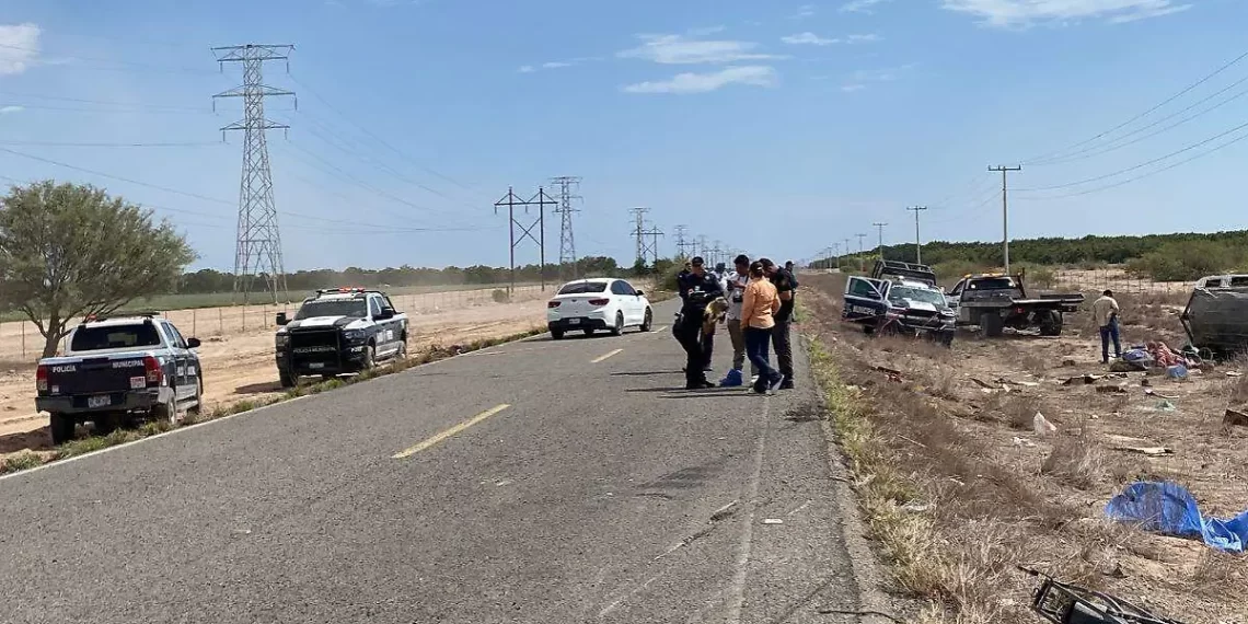 Volcamiento en Hermosillo deja a una persona sin vida y lesionados en la Costa de Hermosillo